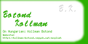 botond kollman business card